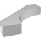 Ekena Millwork 3 1/2-in. W x 20-in. D x 20-in. H Westlake Architectural Grade PVC Knee Brace BRCP035X20X20WTL - alternate 2